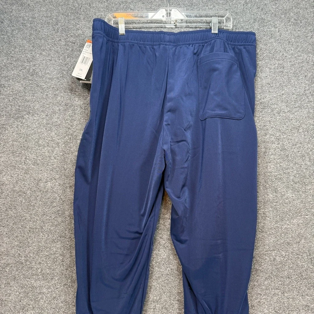 Adidas Tricot Pants Men‎ 2XL Blue Ankle Zip Athletic Tapered Sweatpants NEW